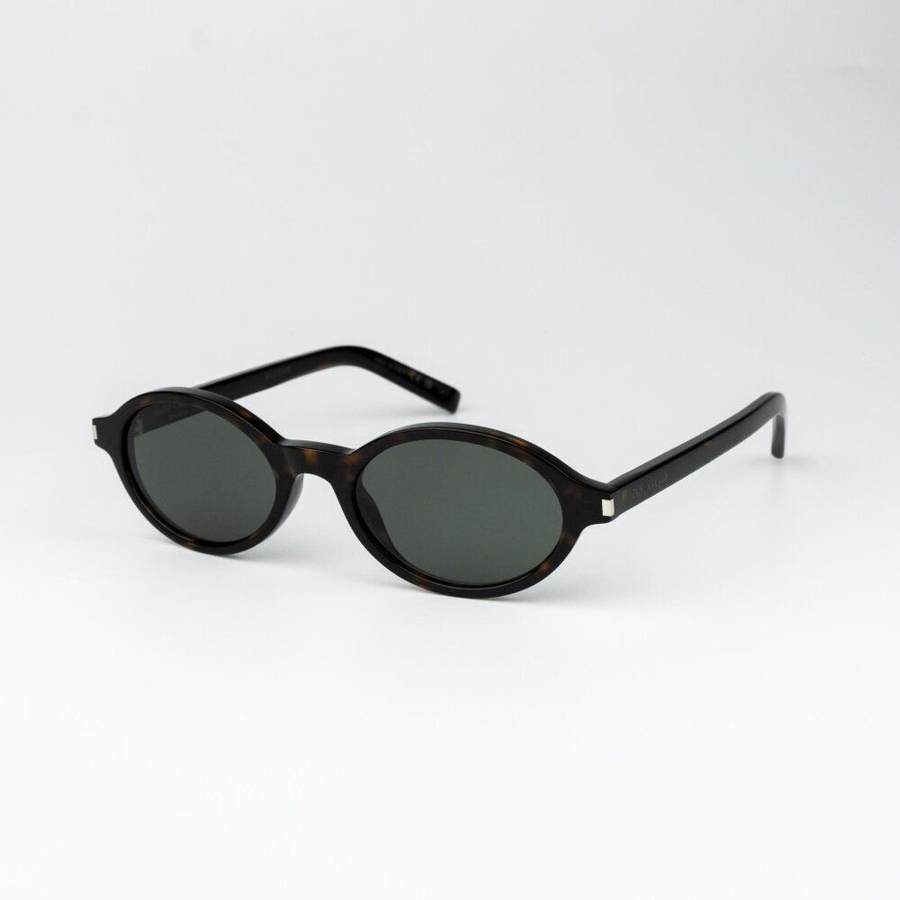 Saint Laurent Women Sunglasses Havana Grey Oval SL751 JEANNE 002 BRAND NEW
